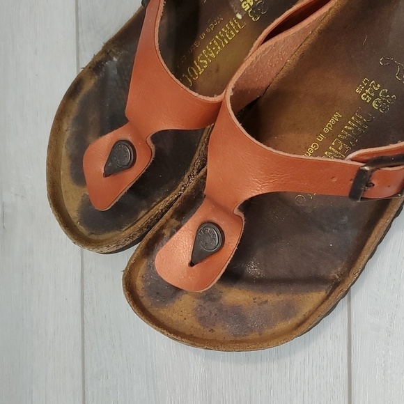 Birkenstock Women Gizeh T Strap Sandals Flats shoes sz 38/7 - Picture 14 of 14